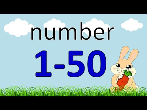 นับเลข 1-50 ภาษาอังกฤษ | Number 1-50 | Learn and song