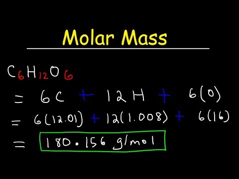 How To Calculate The Molar Mass Of A Compound - Quick & Easy! - Youtube