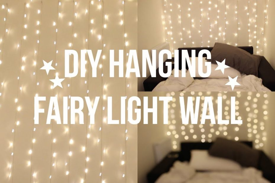 Diy Fairy Light Wall - Youtube